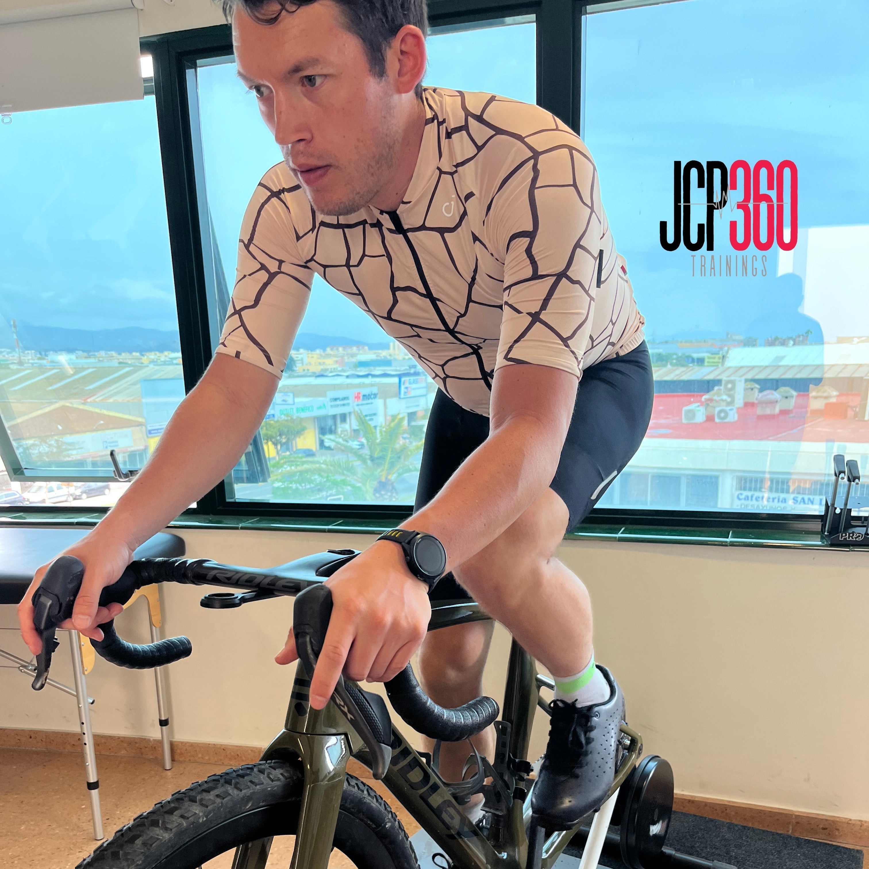 Cycling in the Spanish sun